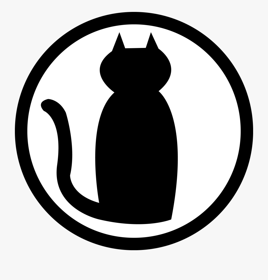 Transparent Cat Logo Png - Black Cat Logo Png, Transparent Clipart