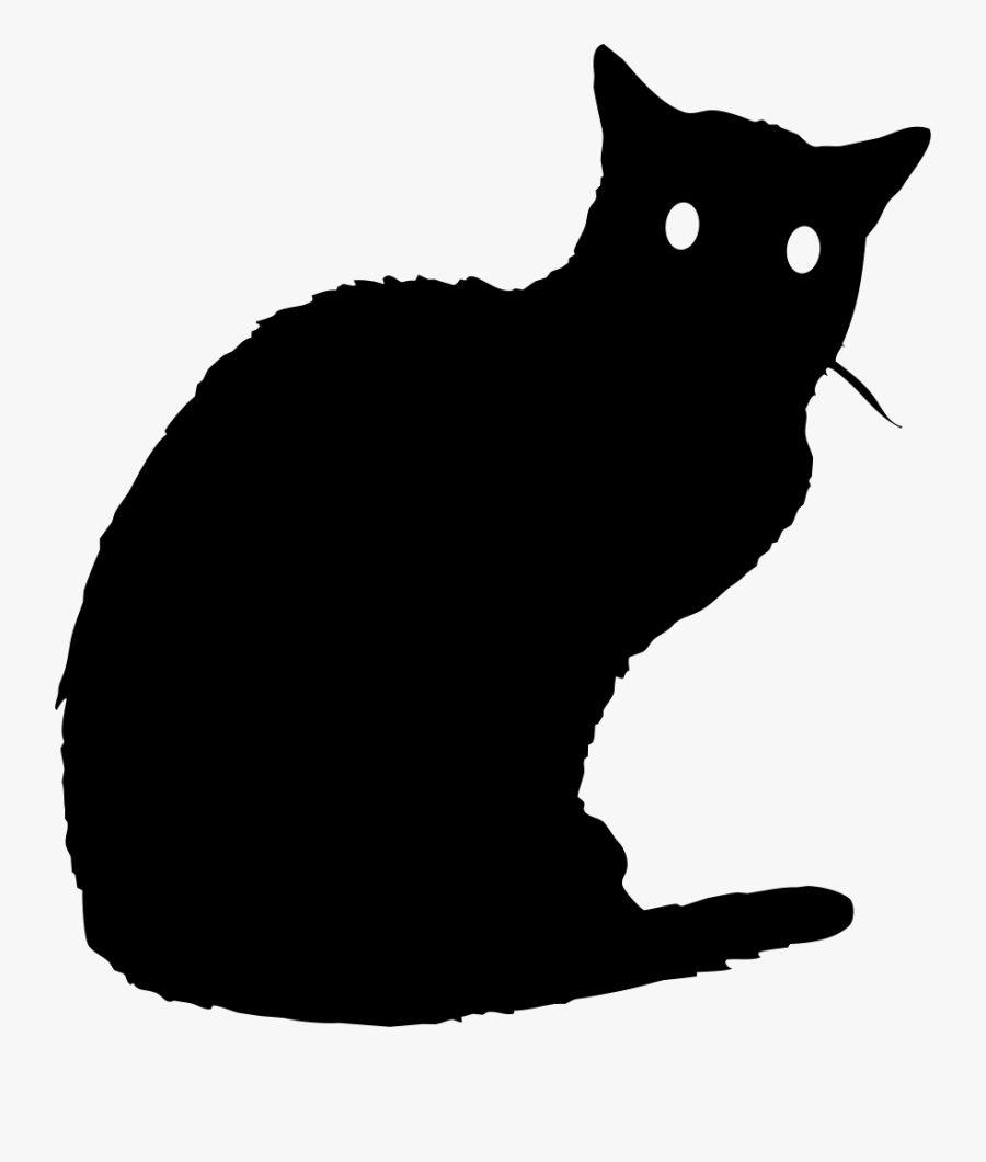 Transparent Black Cat Png - Black Cat Icon Png, Transparent Clipart