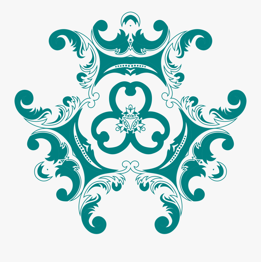 Style Clipart Design - Vintage Floral Design Png, Transparent Clipart