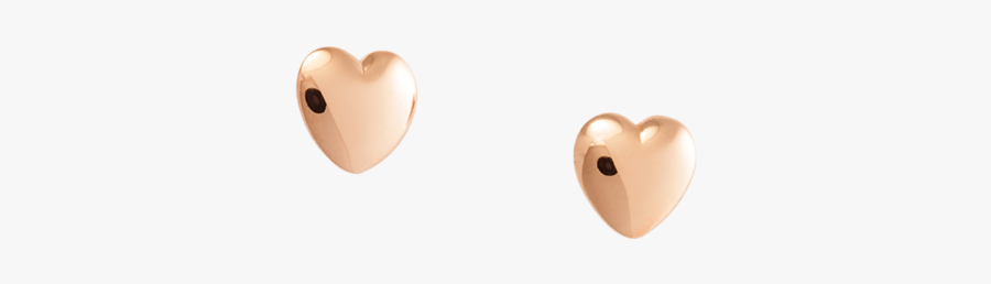 Tiny Clip Gold - Heart, Transparent Clipart
