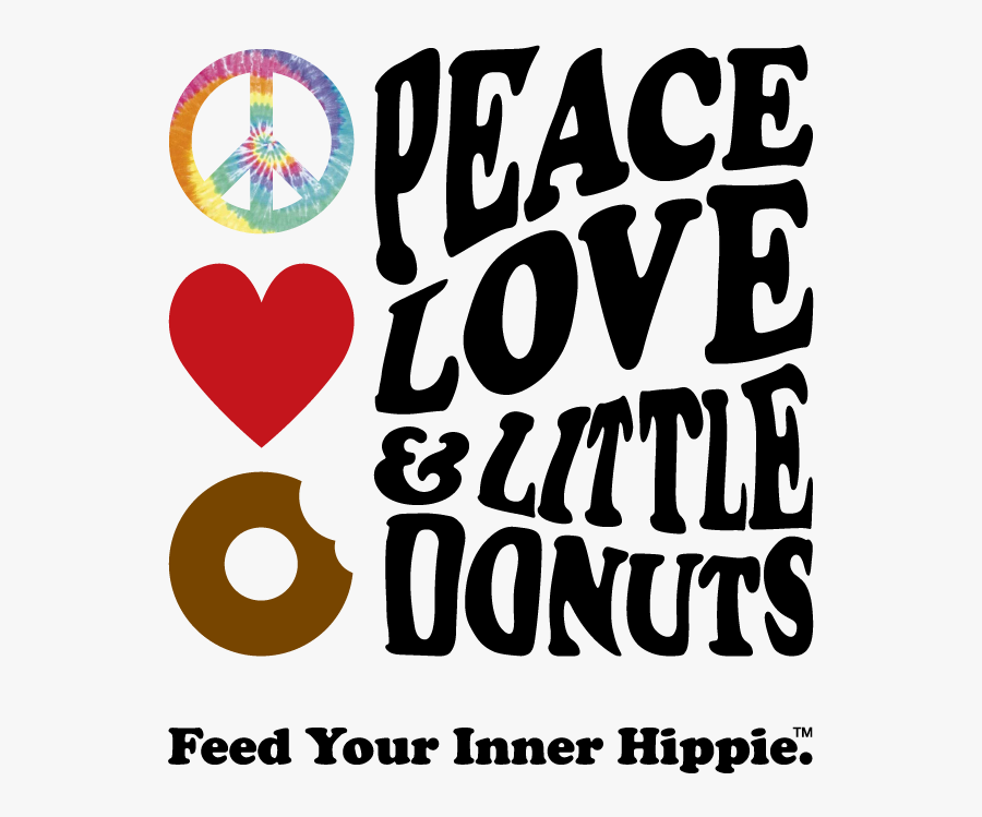Peace Love And Little Donuts Logo, Transparent Clipart