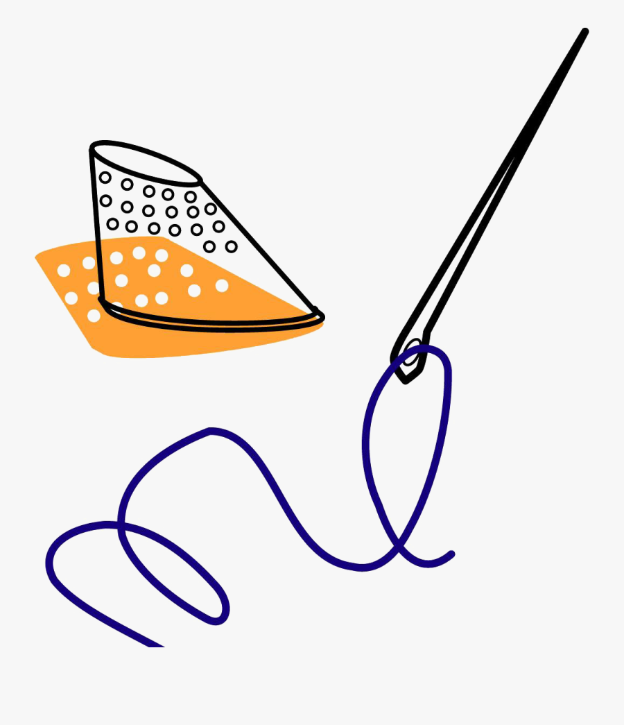 Sewing Yarn Clip Art - Sewing Needle And Thread Png, Transparent Clipart
