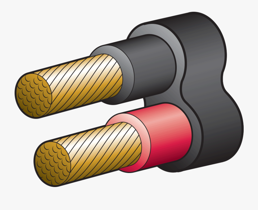 140a 6 B&s Twin Core Sheath Battery Cable ) Red/black, Transparent Clipart