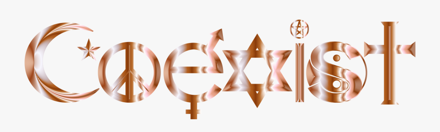 Copper,metal,desktop Wallpaper - Christianity Judaism And Islam Tattoo, Transparent Clipart