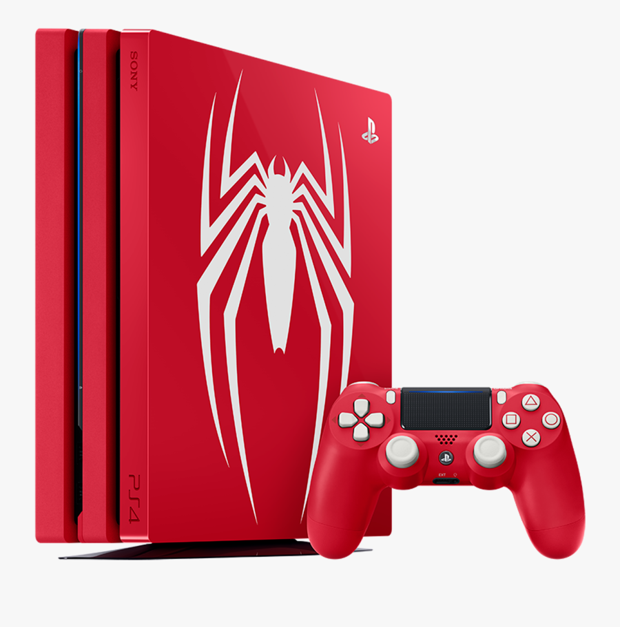 Playstation 4 Pro 1tb Marvel"s Spider Man Limited Edition - Spider Man Ps4 Console, Transparent Clipart