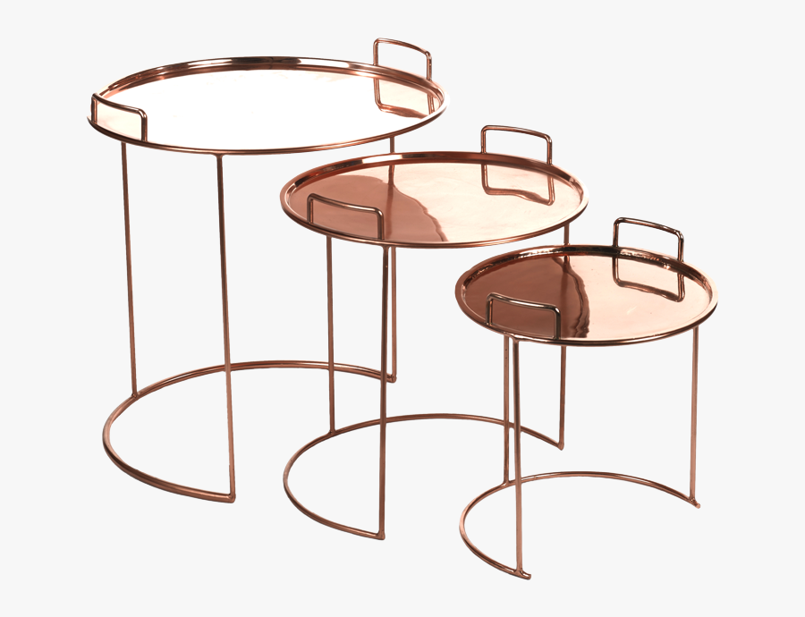 Pols Potten Copper Round Nesting Tables - Copper Nesting Tables, Transparent Clipart