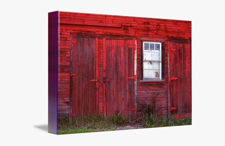 Clip Art Red Barn Door Images - Plank, Transparent Clipart