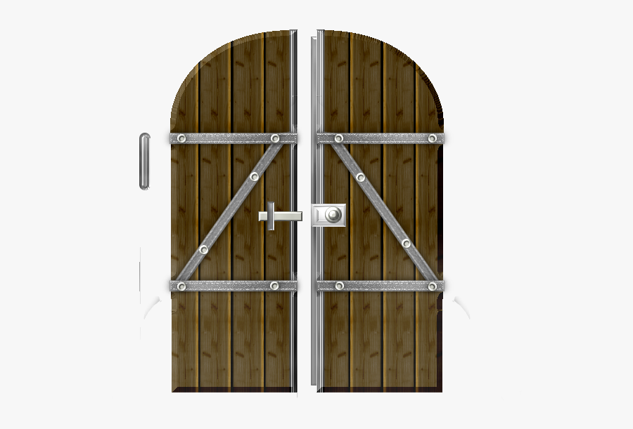 Transparent Metal Door Png - Barn Door Png, Transparent Clipart