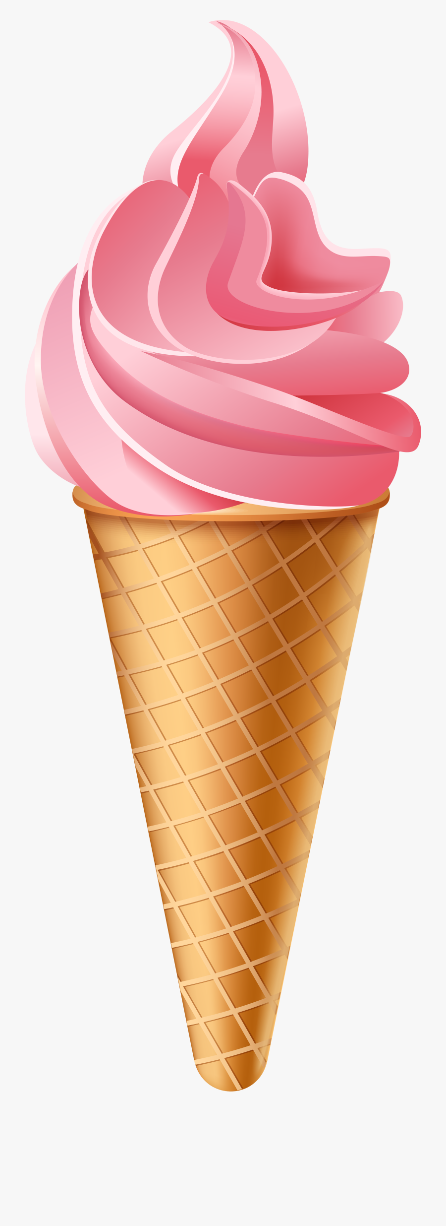 Pink Ice Cream Clipart, Transparent Clipart