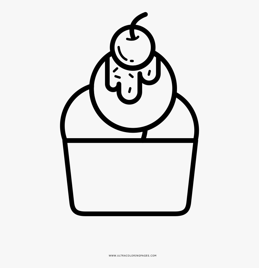 Download Ice Cream Cup Coloring Page - รูป ไภติ ม ระบายสี , Free ...