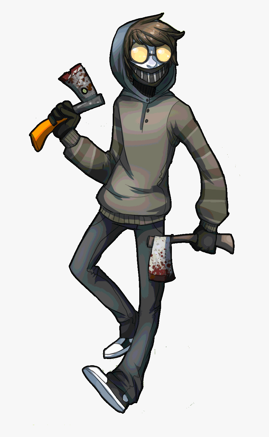 Transparent Protective Clipart - Ticci Toby, Transparent Clipart