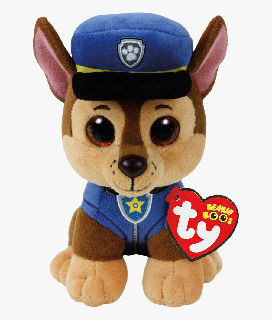 Chase Paw Patrol Png - Chase Paw Patrol Beanie Boo, Transparent Clipart