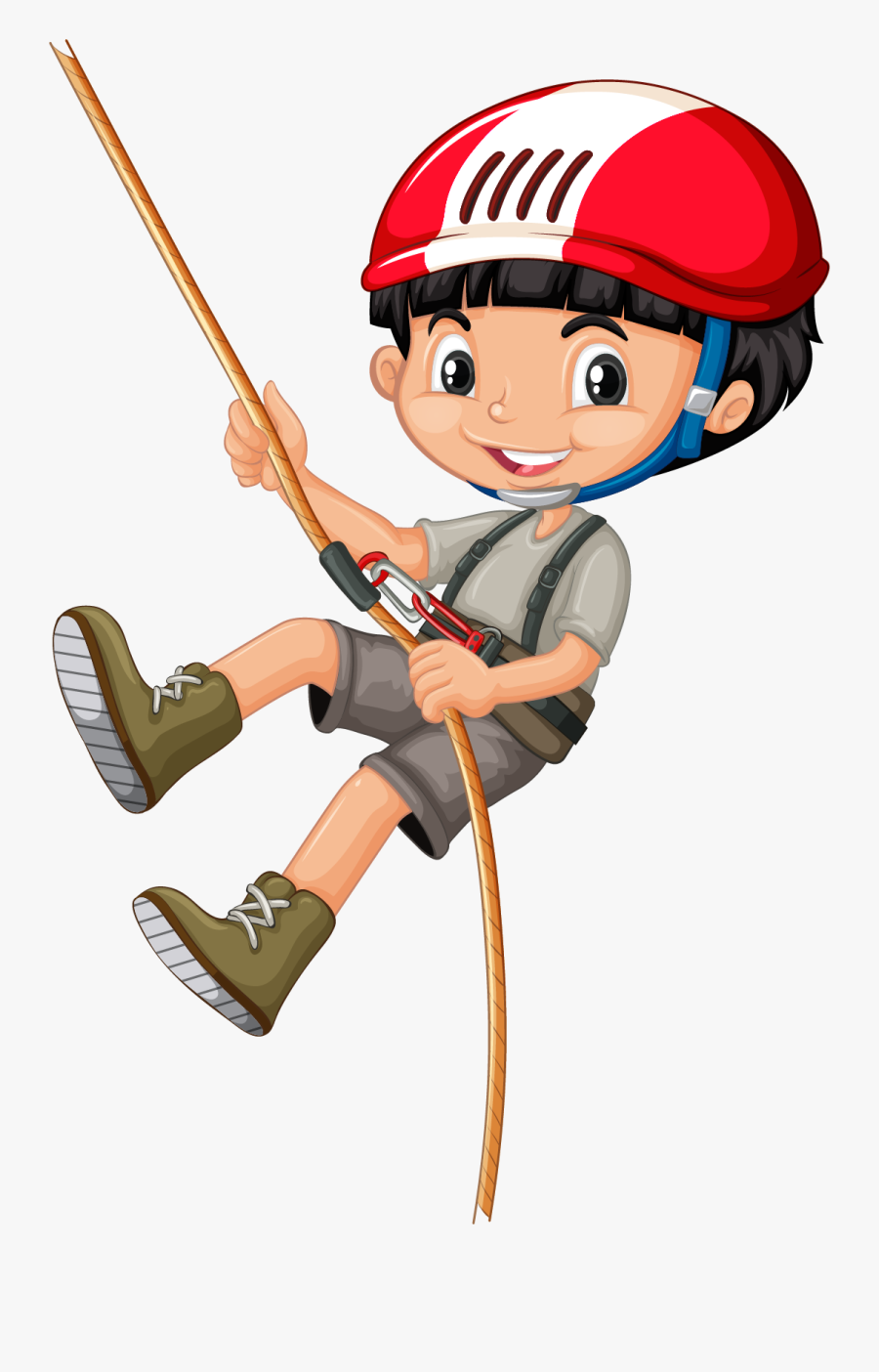 Climber Clipart Movement - Climbing Rope Clipart, Transparent Clipart