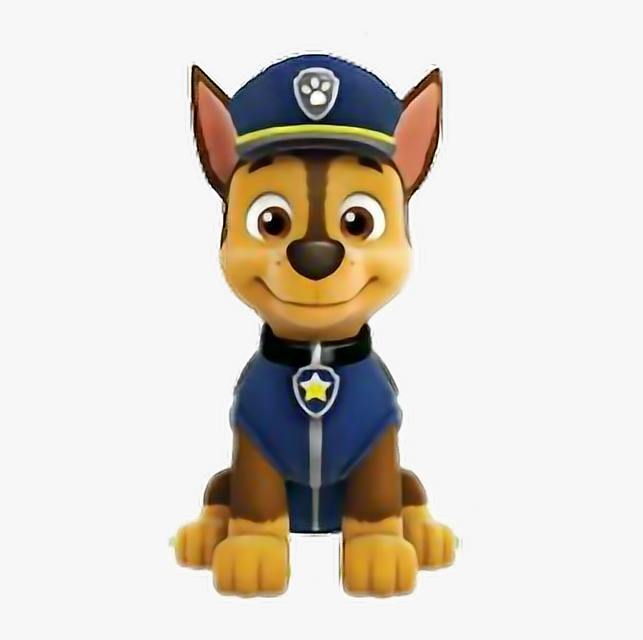 #chase Paw Patrol - Chase Paw Patrol Face, Transparent Clipart