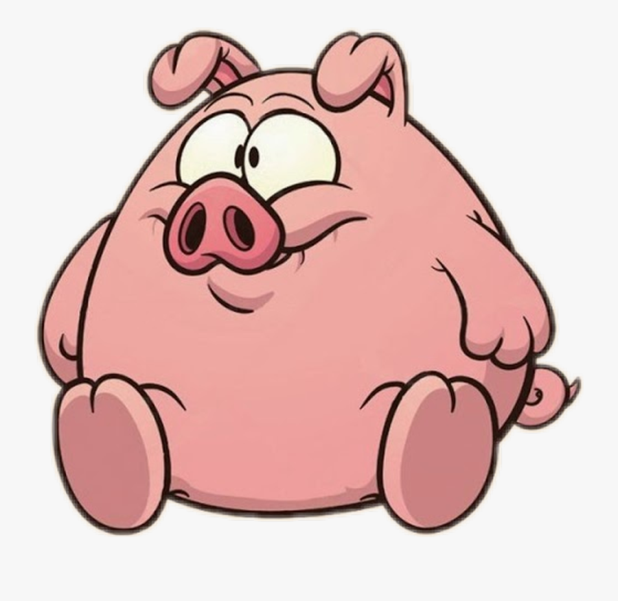 Cartoon Fat Pigs Clipart , Png Download - Cartoon Pig, Transparent Clipart