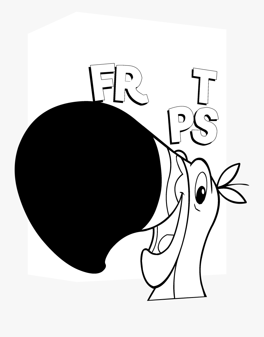Transparent Fruity Loops Png - Fruit Loop Black And White, Transparent Clipart