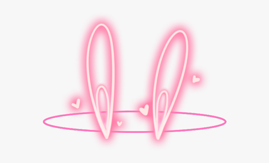 #loop #ring #bunny #bunnyears #pink #glow #filter - Transparent Background Bunny Filter, Transparent Clipart