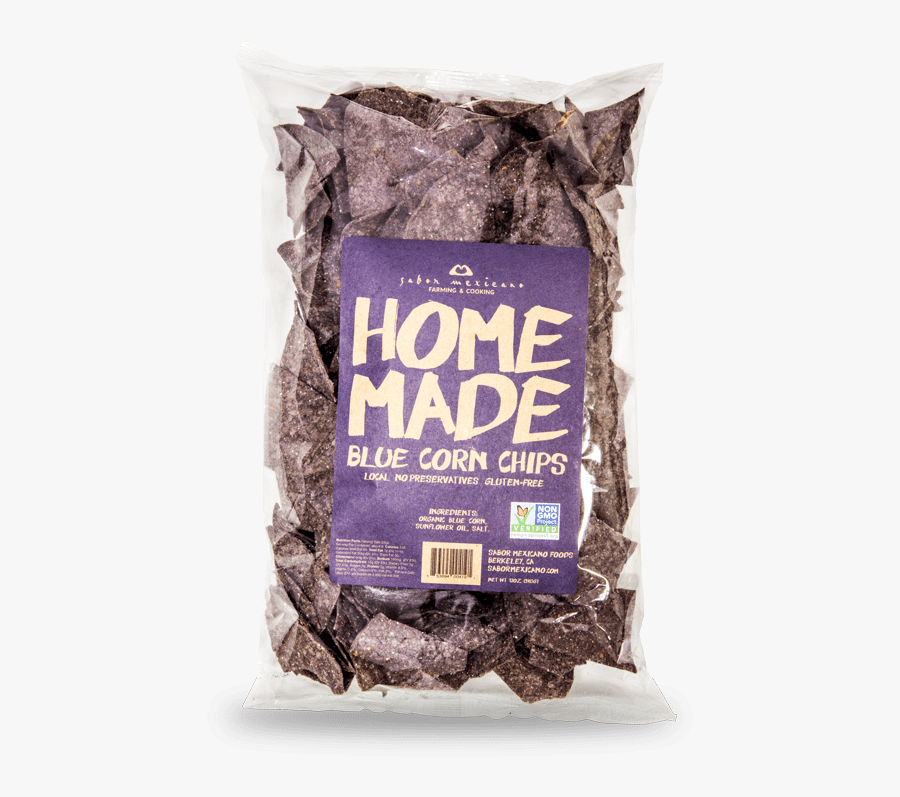 Home Made Blue Corn Tortilla Chips - Sabor Mexicano Tortilla Chips 12 Oz, Transparent Clipart