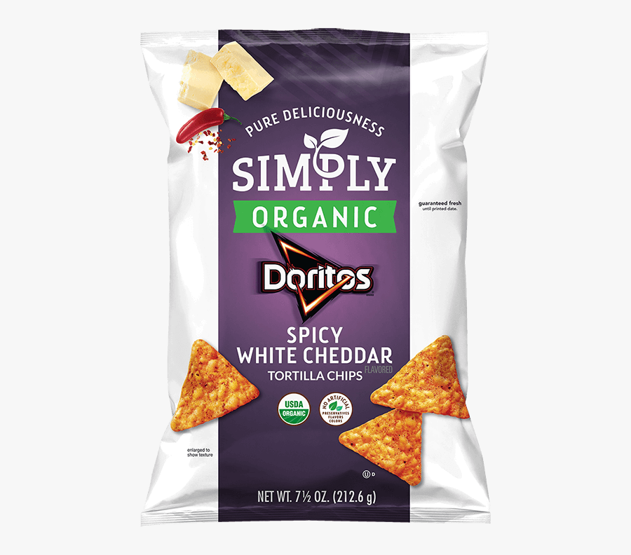 Doritos Png - Simply Organic Doritos White Cheddar, Transparent Clipart