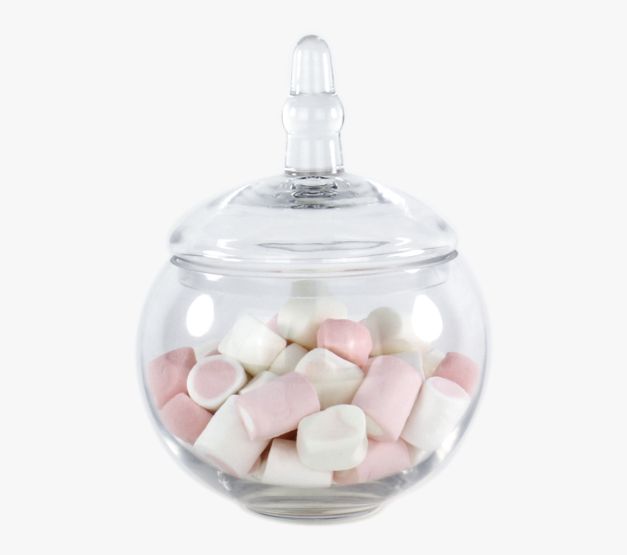 10 Inch Tall Clear Apothecary Jar Candy Buffet Container - Marshmallow, Transparent Clipart