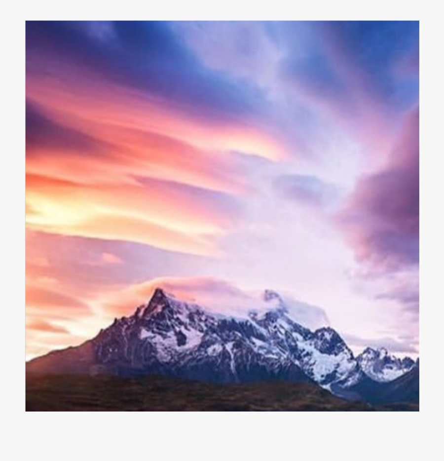 #sky #mountains #landscape #background #clouds #cielo - Torres Del Paine National Park, Transparent Clipart