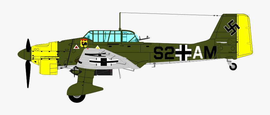 Banner Royalty Free Airplane Clipart Transparent - German Ww2 Aircraft Clipart, Transparent Clipart