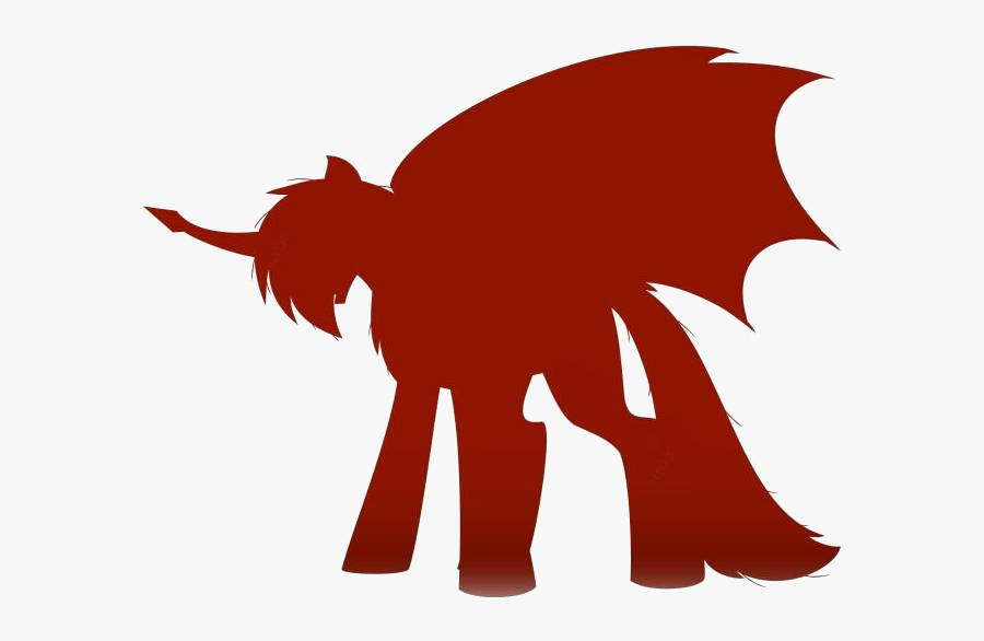 Destroyah Pony Png Silhouette Transparent Background - Destoroyah, Transparent Clipart