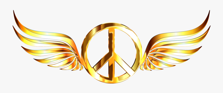 Transparent Wings Clipart Png - Transparent Transparent Background Peace Symbol, Transparent Clipart