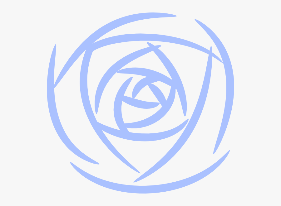 Rose Petals Blue Svg Clip Arts - Rose Artwork Black And White, Transparent Clipart