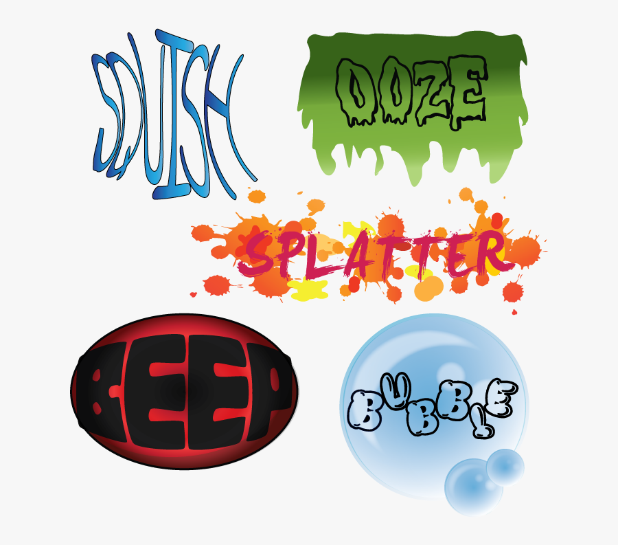 Clip Art Onomatopoeia Example - Dead End Kids, Transparent Clipart