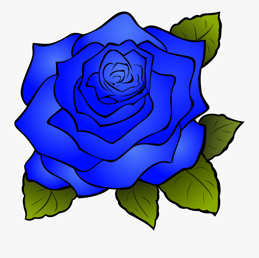 Transparent Rosa Clipart - Blue Roses Clip Art, Transparent Clipart