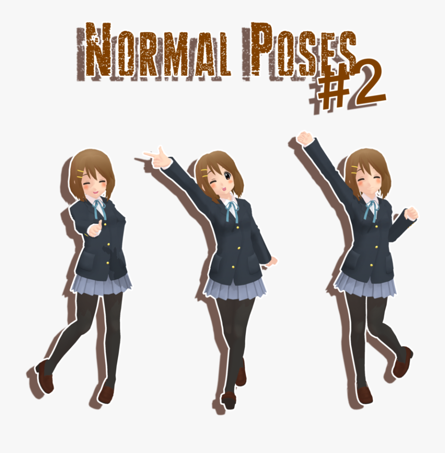 Normal Poses - Mmd Pose Student, Transparent Clipart
