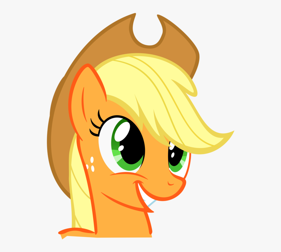 Squid Vector Normal - My Little Pony Applejack Head, Transparent Clipart