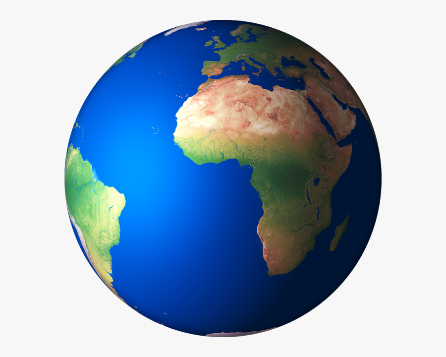 Earth Clipart Transparent Background - 3d Globe Earth Africa, Transparent Clipart