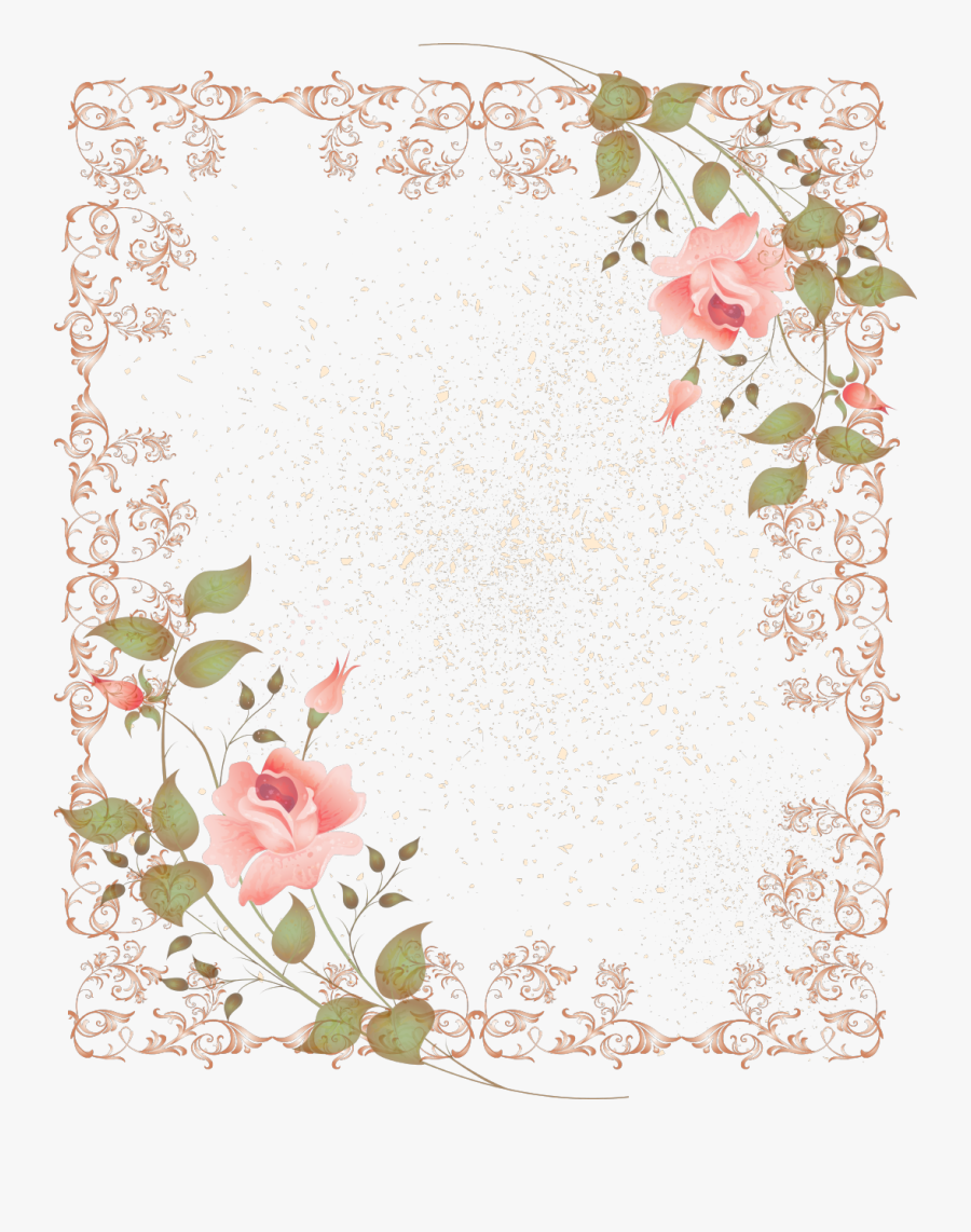 Border Png Images - Flower Simple Corner Design, Transparent Clipart
