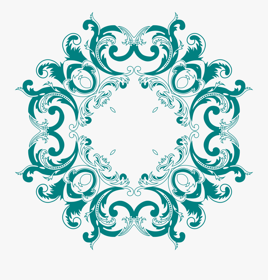 Vintage Floral Style Design 8 Clip Arts - Vintage Floral, Transparent Clipart