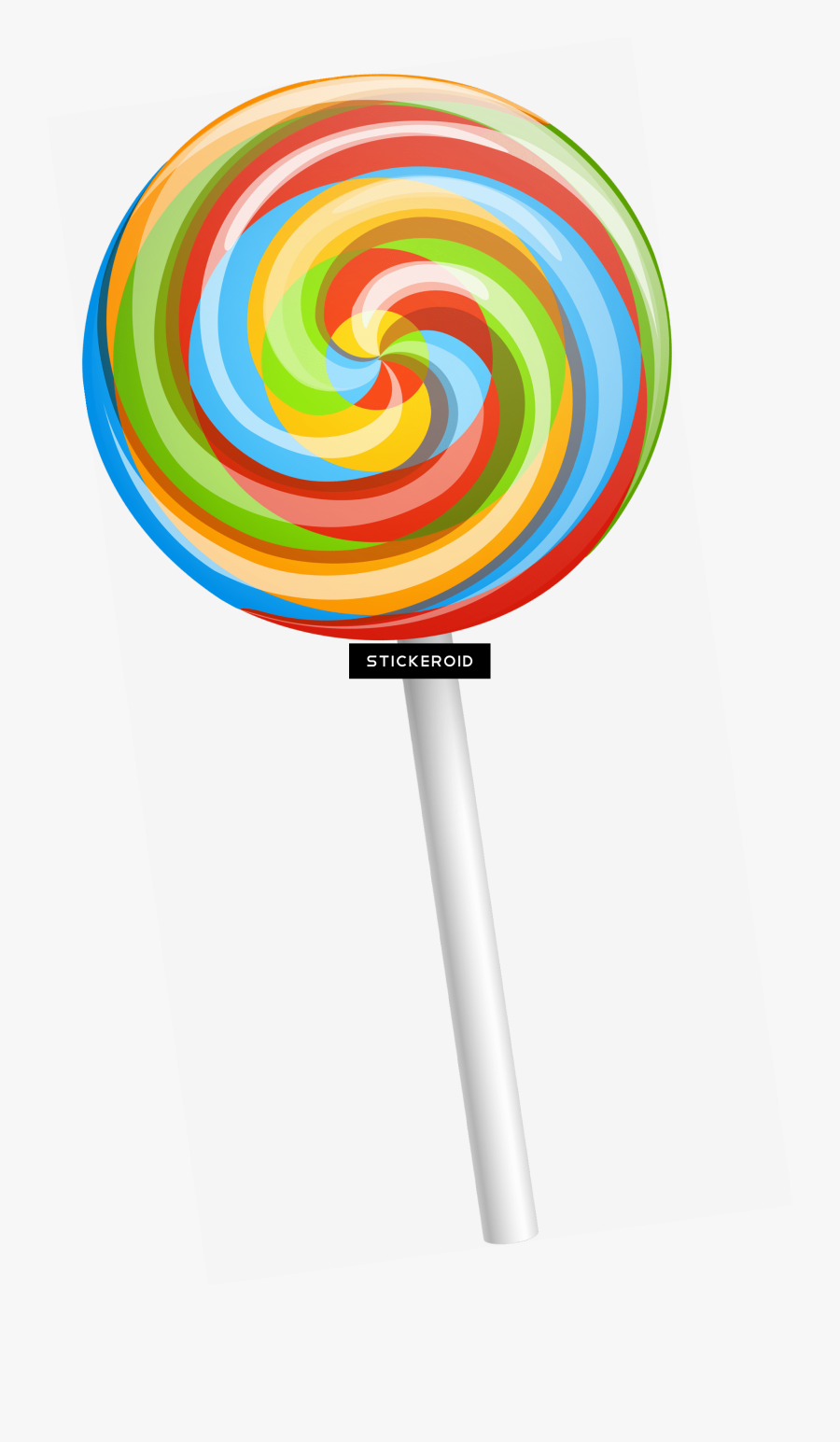 Transparent Lollipop Single - Rainbow Lollipop Png, Transparent Clipart