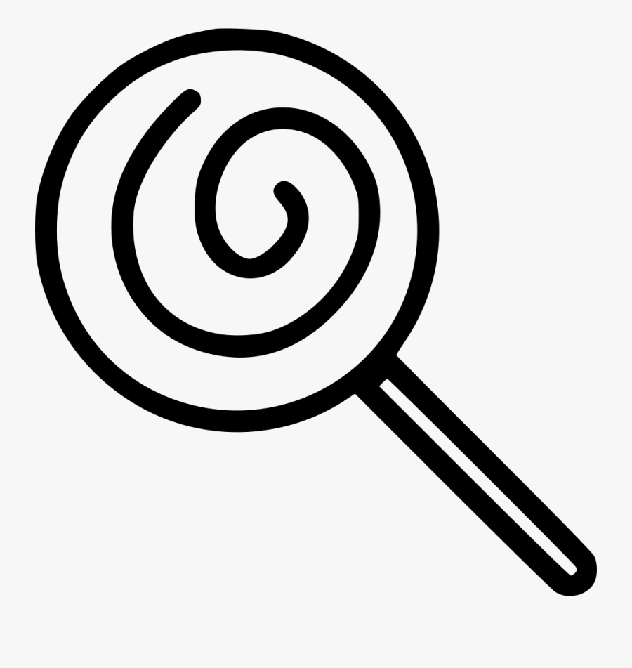Transparent Lolipop Png - Lollipop Vector Black And White, Transparent Clipart