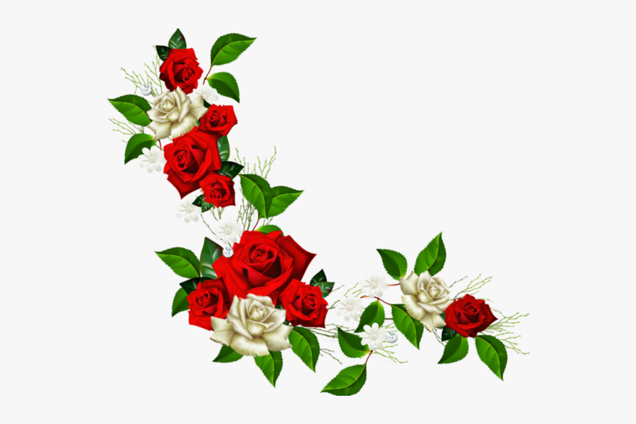 Corner Transparent Vintage Floral Red Flower Vector Png Free Transparent Clipart Clipartkey