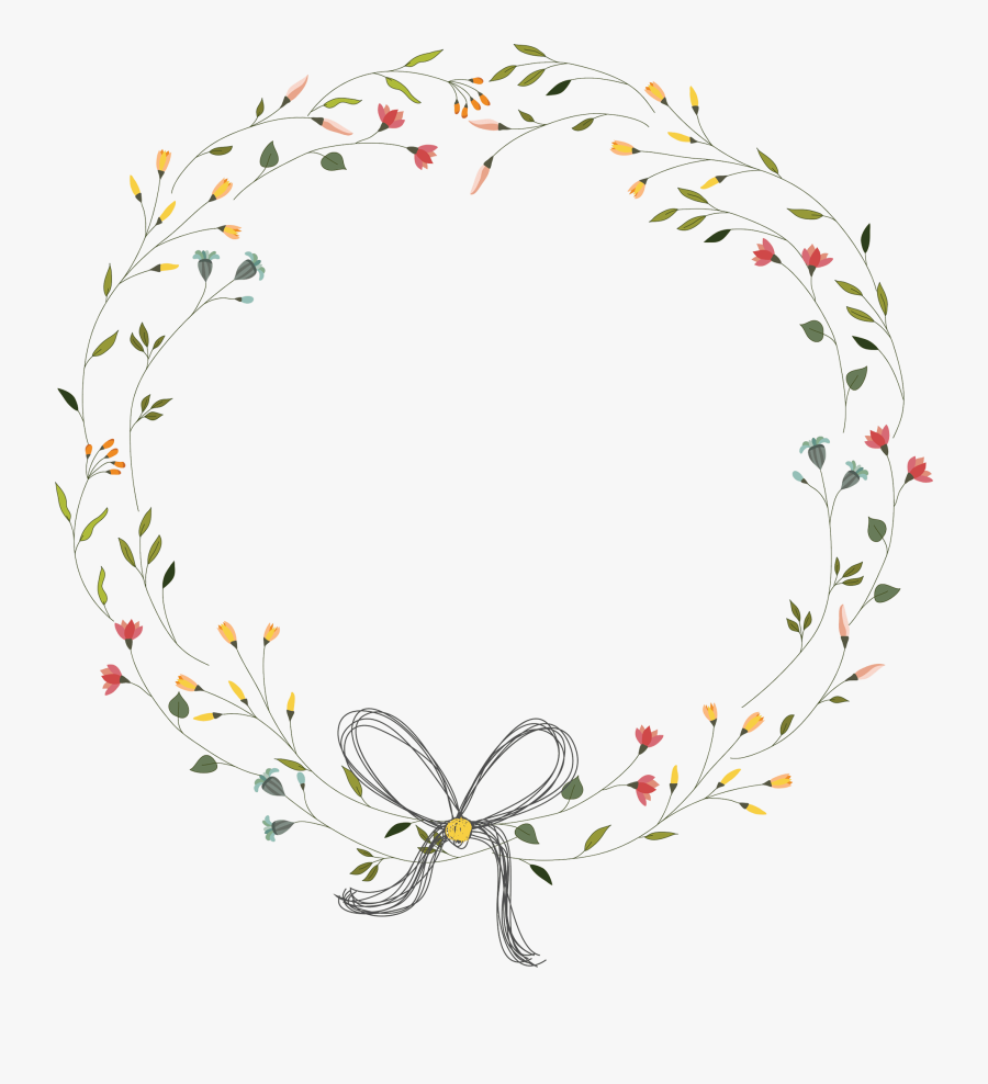 Transparent Vintage Flowers Clipart - Vector Flower Frame Png, Transparent Clipart