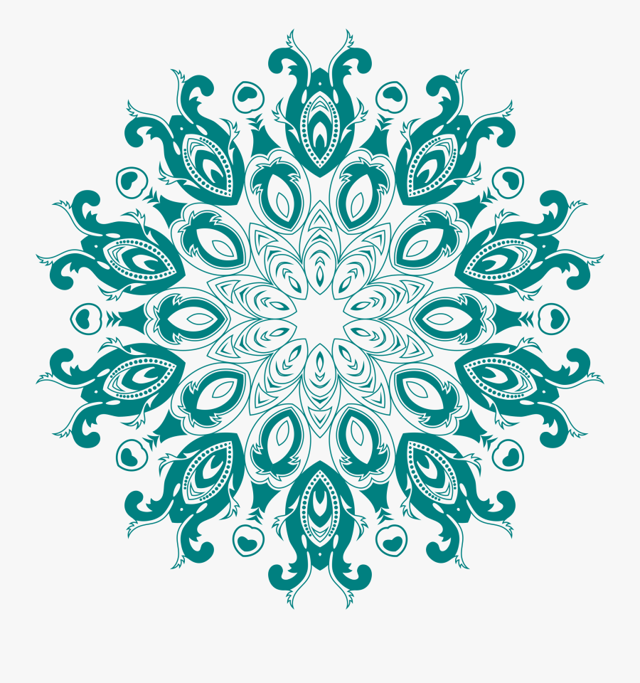 Transparent Floral Circle Png - Vintage Design In Png, Transparent Clipart