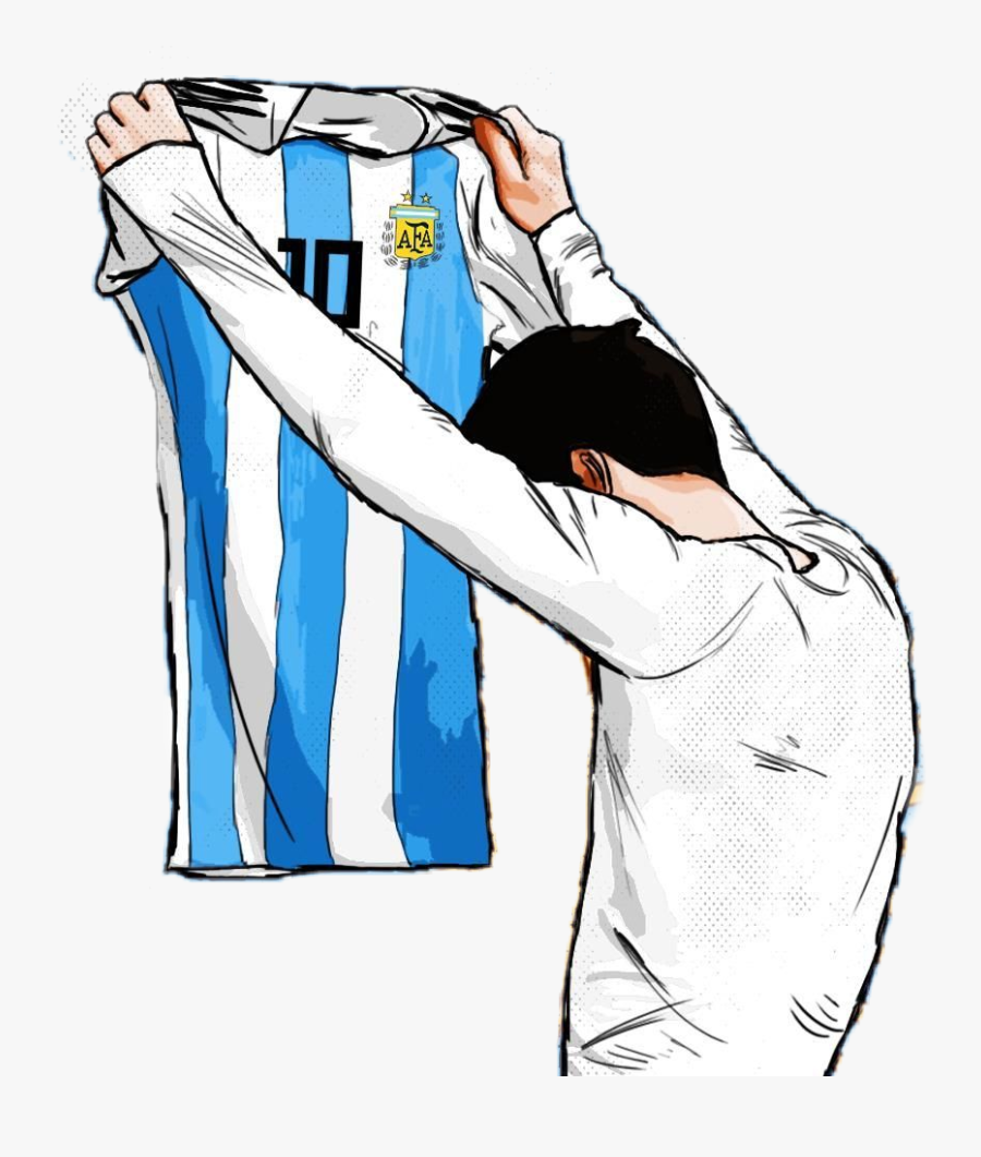 #leo #messi #argentina #football #goal #jersey #like - Messi Sticker Argentina, Transparent Clipart
