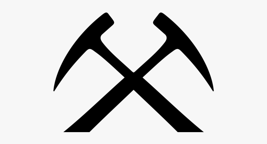 Crossed Rock Hammers, Transparent Clipart