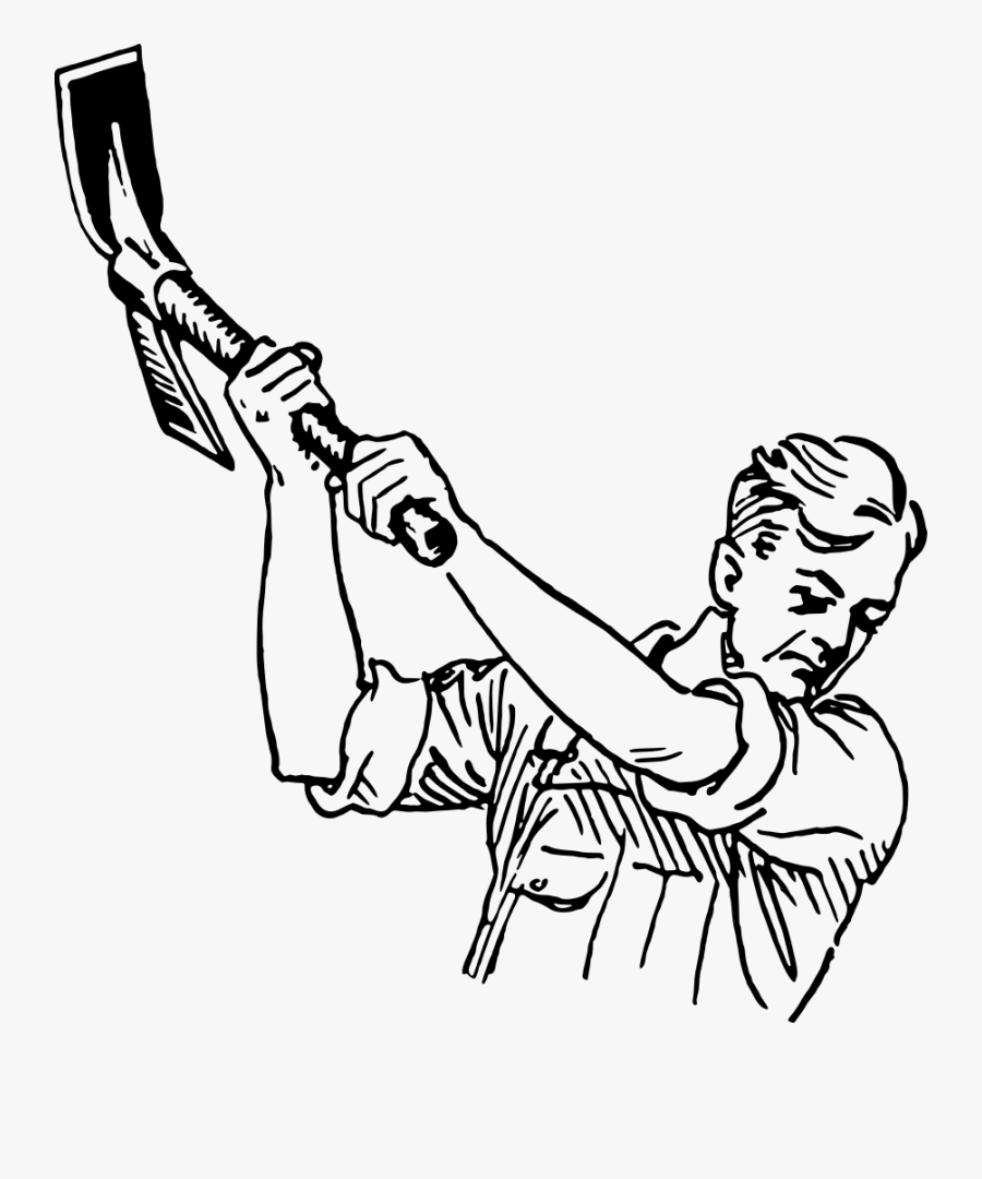 Mattock - Hand, Transparent Clipart