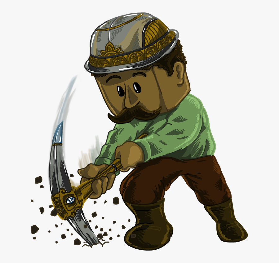 Pickaxe Transparent Ornate - Master Mining, Transparent Clipart