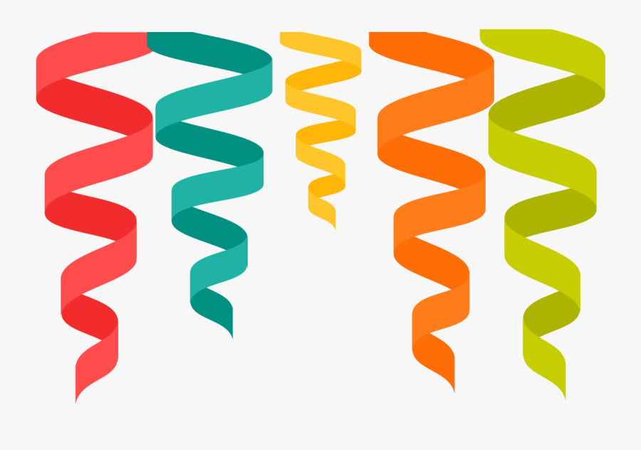 Birthday Party Ribbon Birthday Party Decoration Hanging - Ribbon Birthday Png Transparent, Transparent Clipart