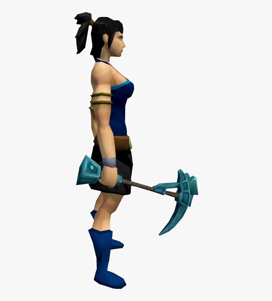 Elder Rune Pickaxe, Transparent Clipart