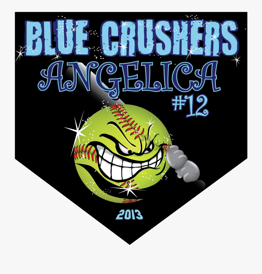 Blue Crushers Home Plate Individual Team Pennant - Graphic Design, Transparent Clipart