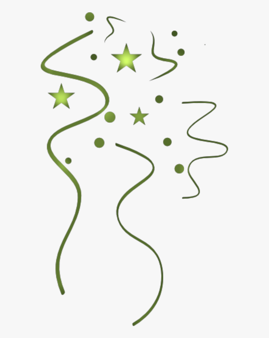 #party #streamers #confetti #stars #birthday #newyear - Balloon, Transparent Clipart