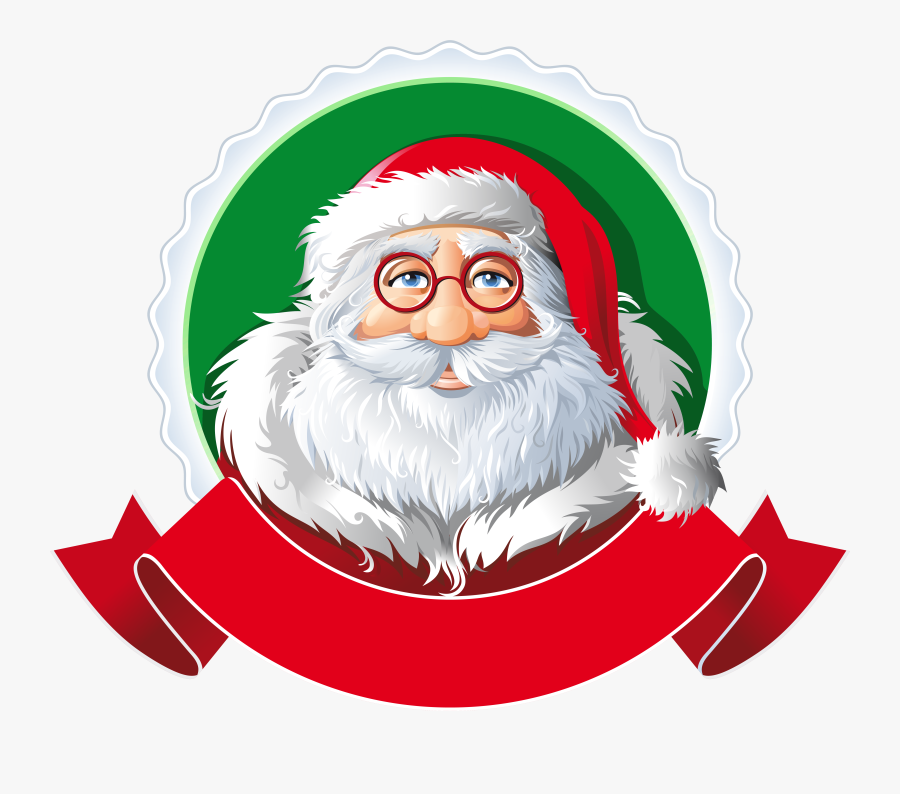 With Red Png Image - Santa Claus Banner Png, Transparent Clipart